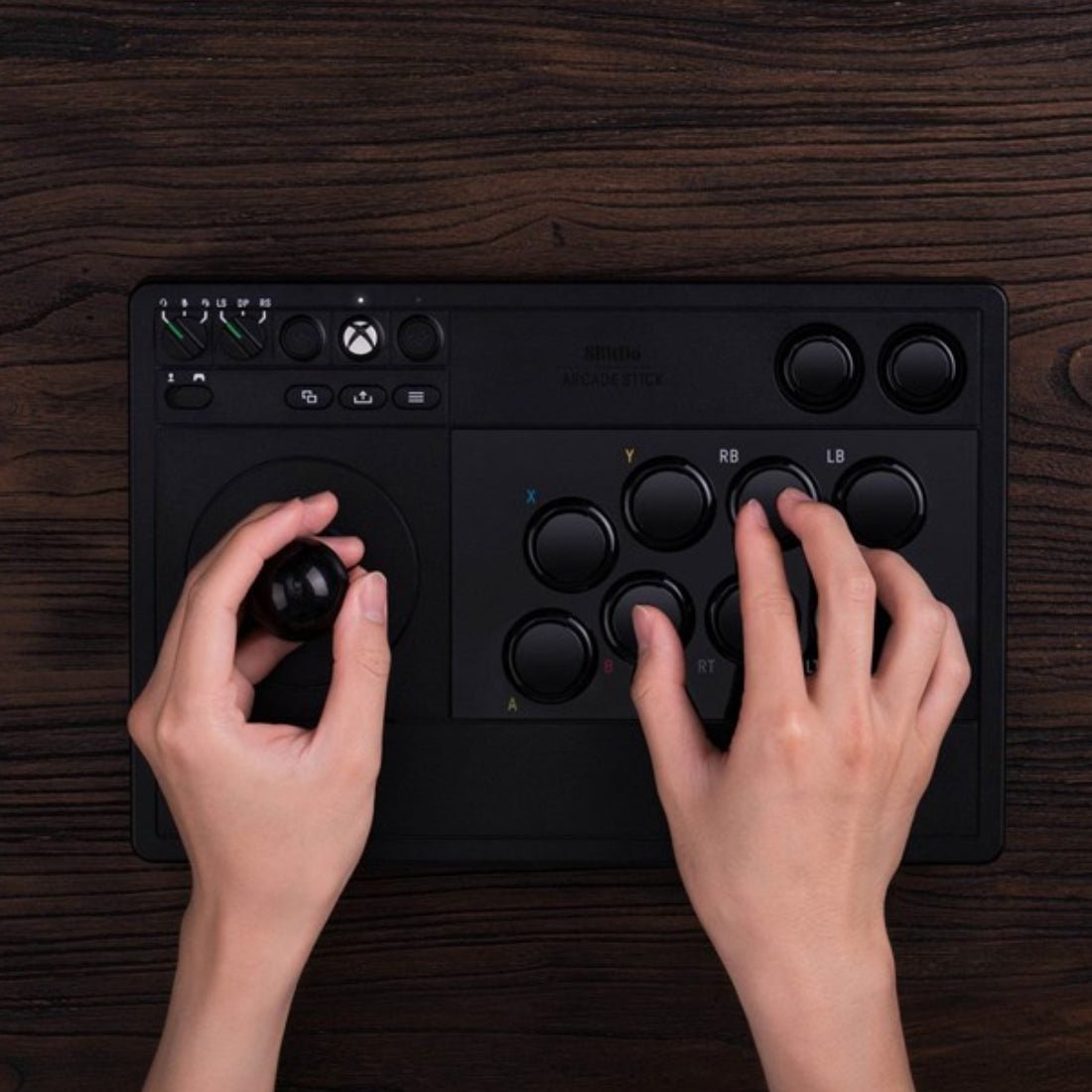 8Bitdo Wireless Arcade Stick - Xbox Series & PC - Black - ماكينة ألعاب - Store 974 | ستور ٩٧٤