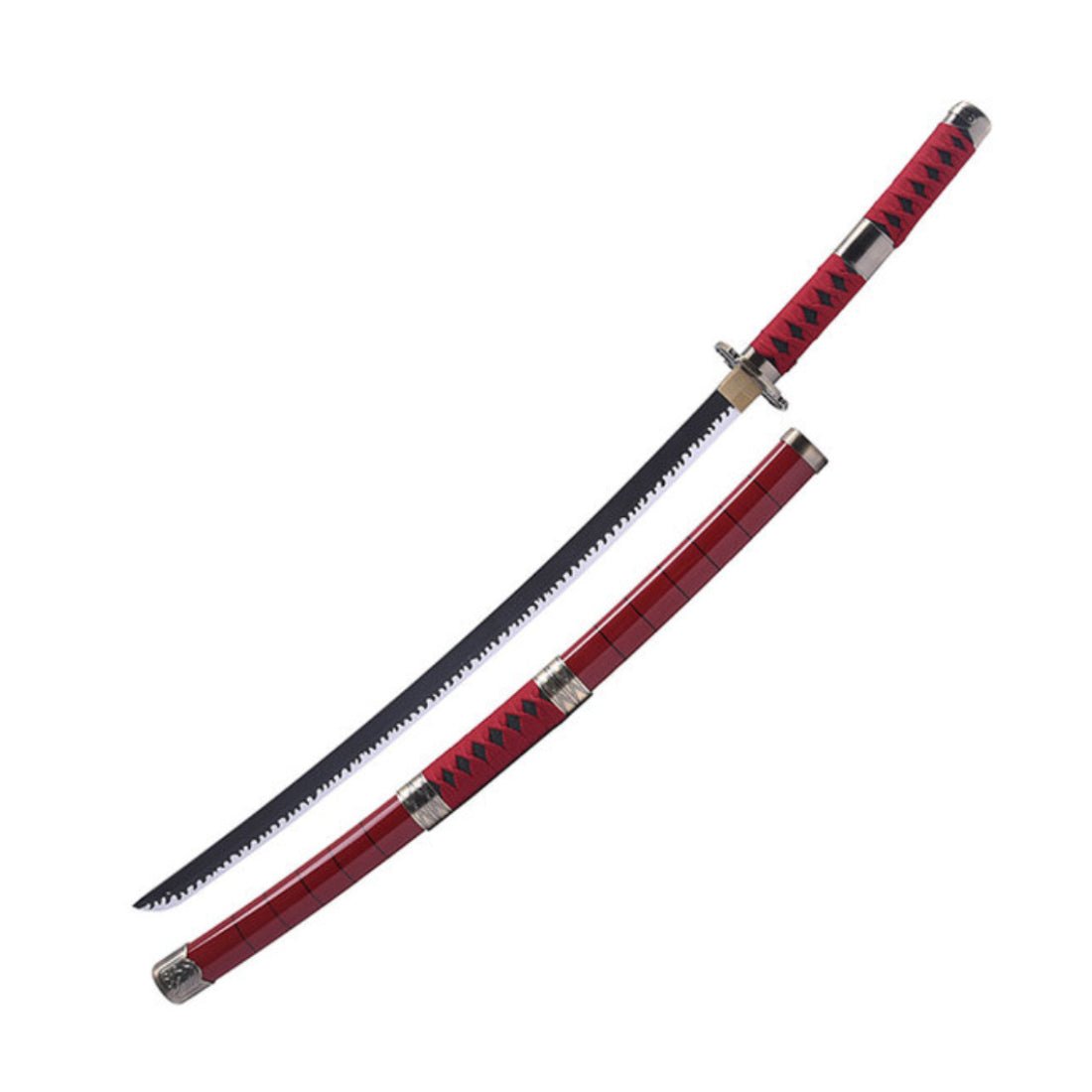Roronoa Zoro Katana Sword SANDAI KITETSU - Red - اكسسوارات Roronoa Zoro Katana Sword SANDAI KITETSU - Red - اكسسوارات