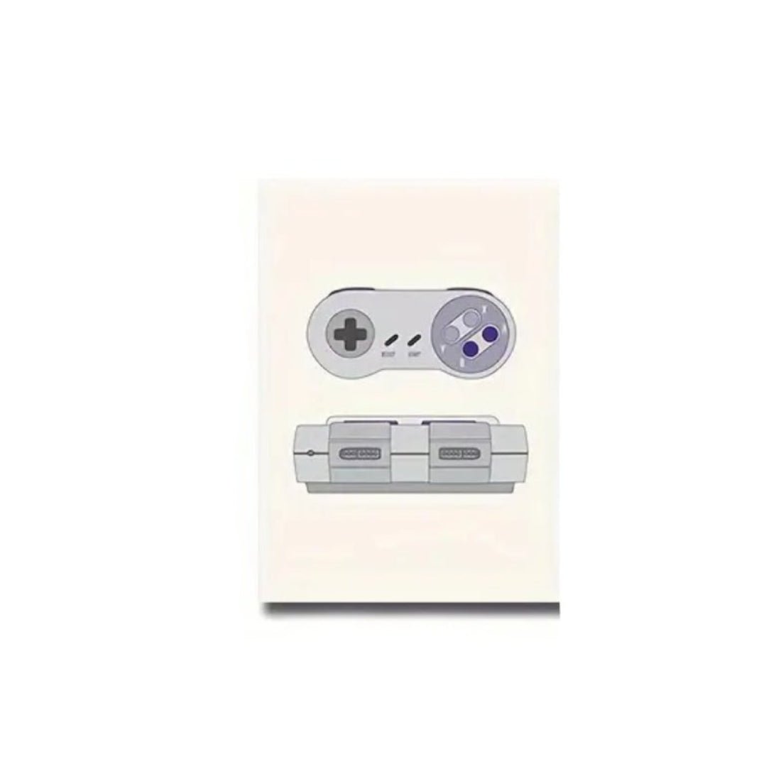 Classic Consoles Modern Art Poster (50x1x70cm) - SNES - ملصق - Store 974 | ستور ٩٧٤