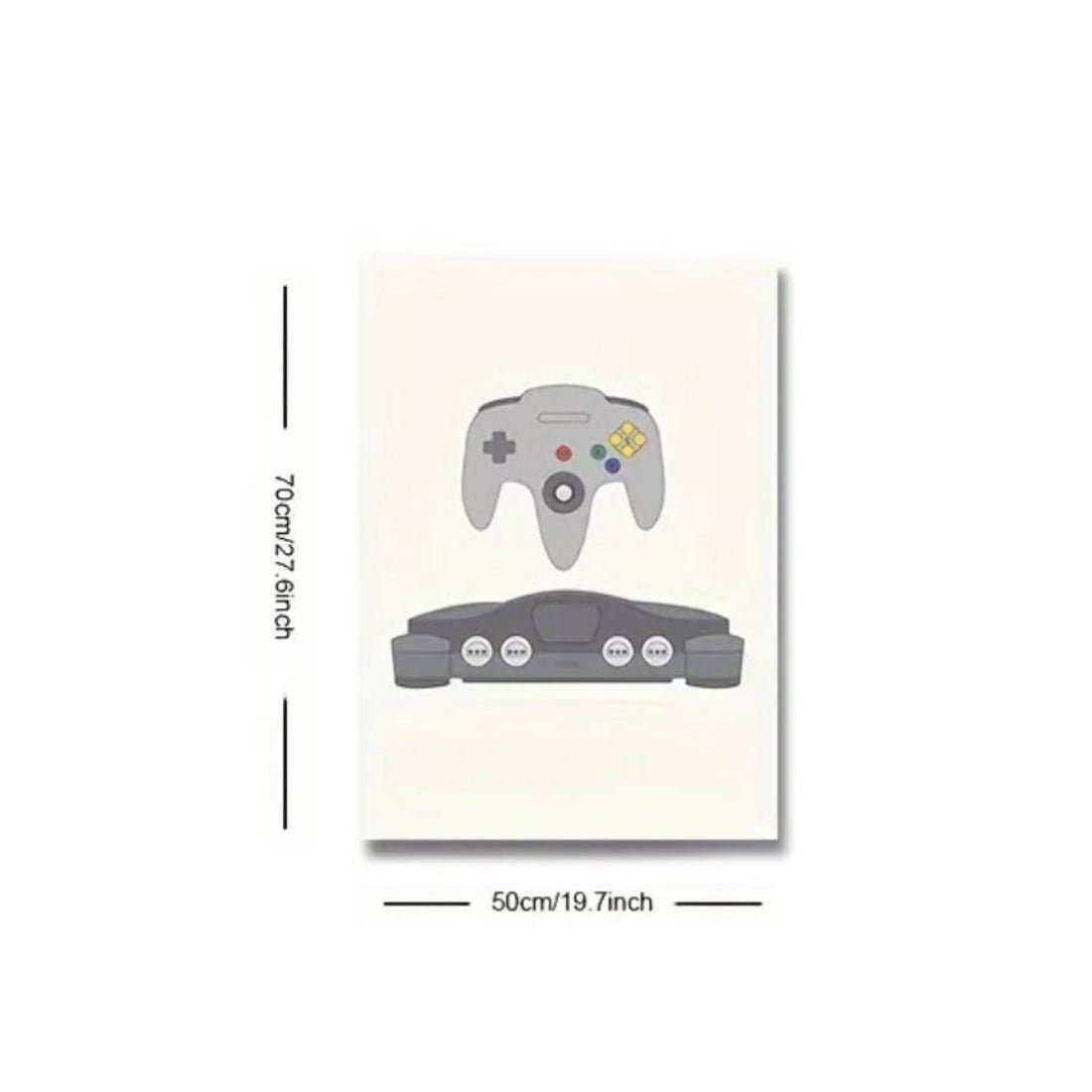 Classic Consoles Modern Art Poster (50x1x70cm) - N64 - ملصق - Store 974 | ستور ٩٧٤