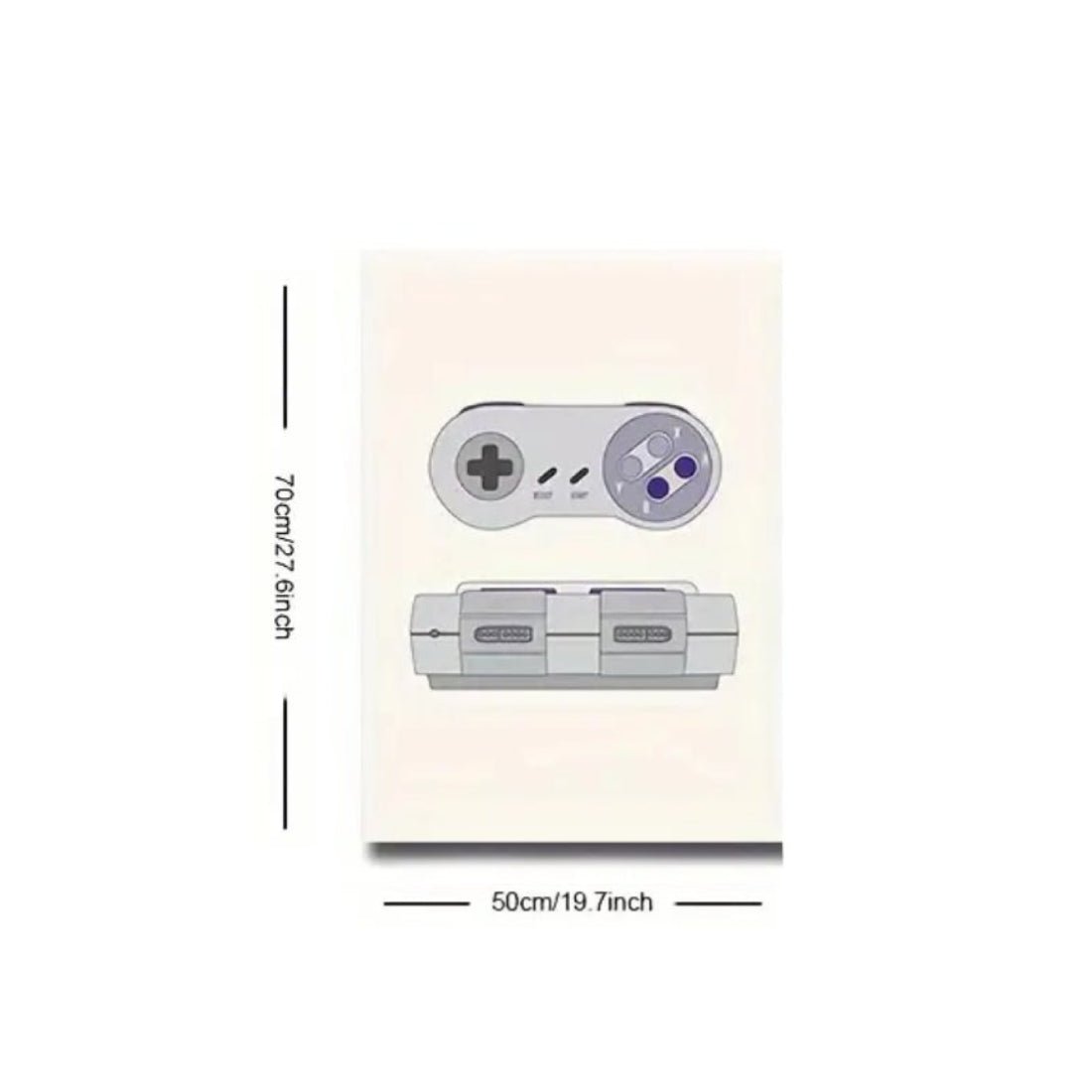 Classic Consoles Modern Art Poster (50x1x70cm) - SNES - ملصق - Store 974 | ستور ٩٧٤