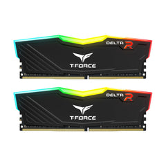Team Group Delta RGB 16GB (2 x 8GB) 3600MHz DDR4 - Black  - الذاكرة العشوائية