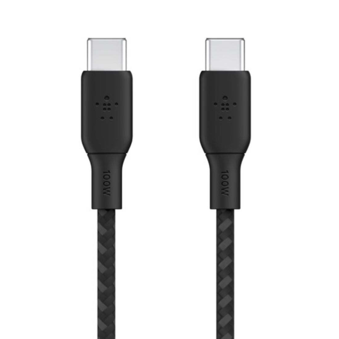 Belkin BoostCharge Braided 100W USB-C To USB-C Cable 2m - Black - كابل شحن