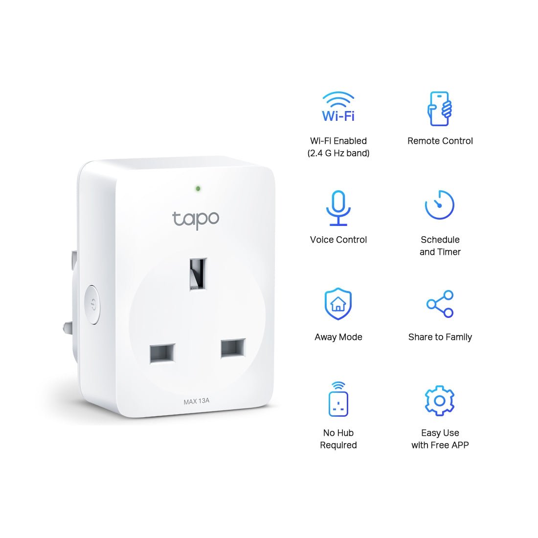 TP - Link Tapo P100 Mini Smart WiFi Socket - وصلة - Store 974 | ستور ٩٧٤