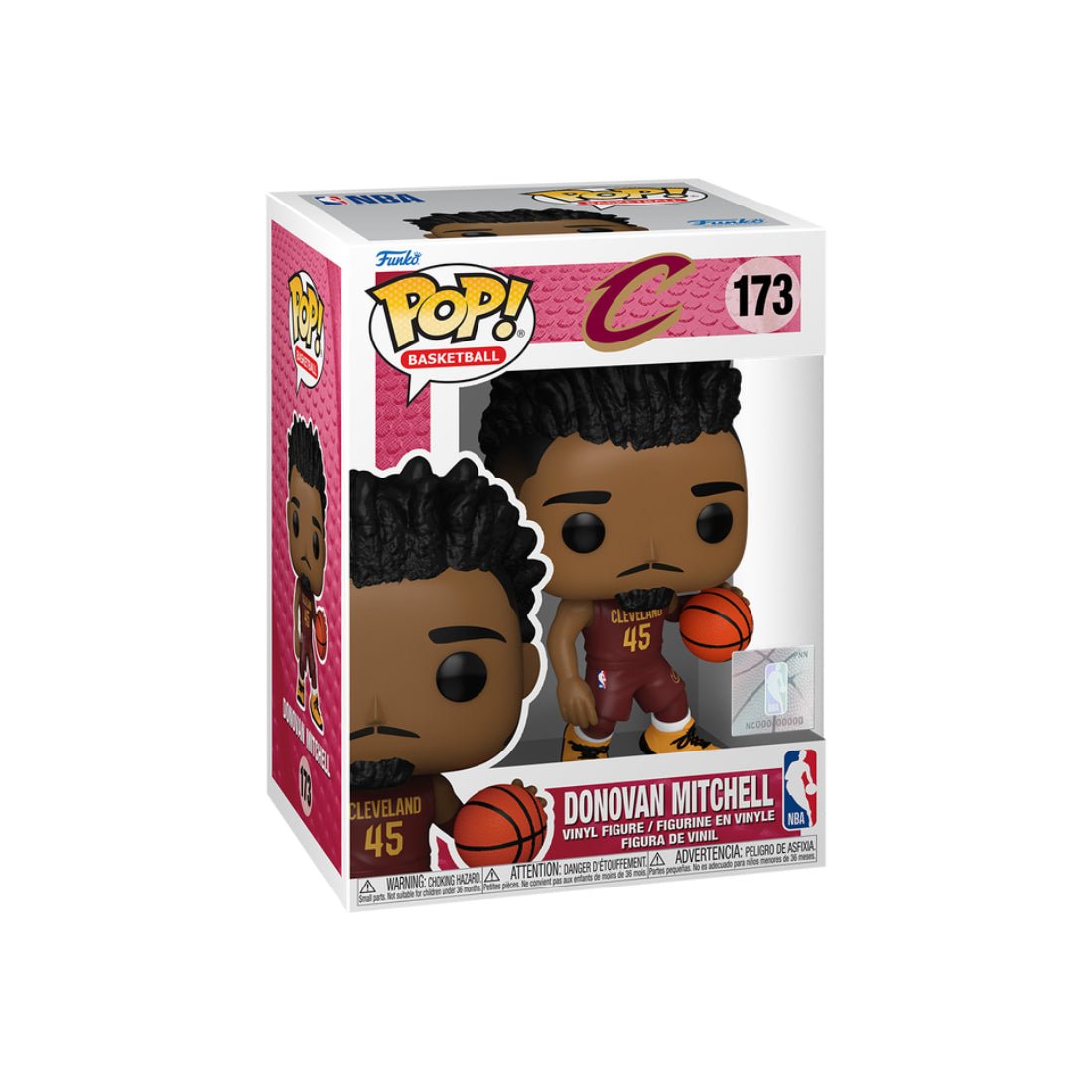 Funko Pop! Basketball: NBA Cavs - Donovan Mitchell #173 - دمية - Store 974 | ستور ٩٧٤