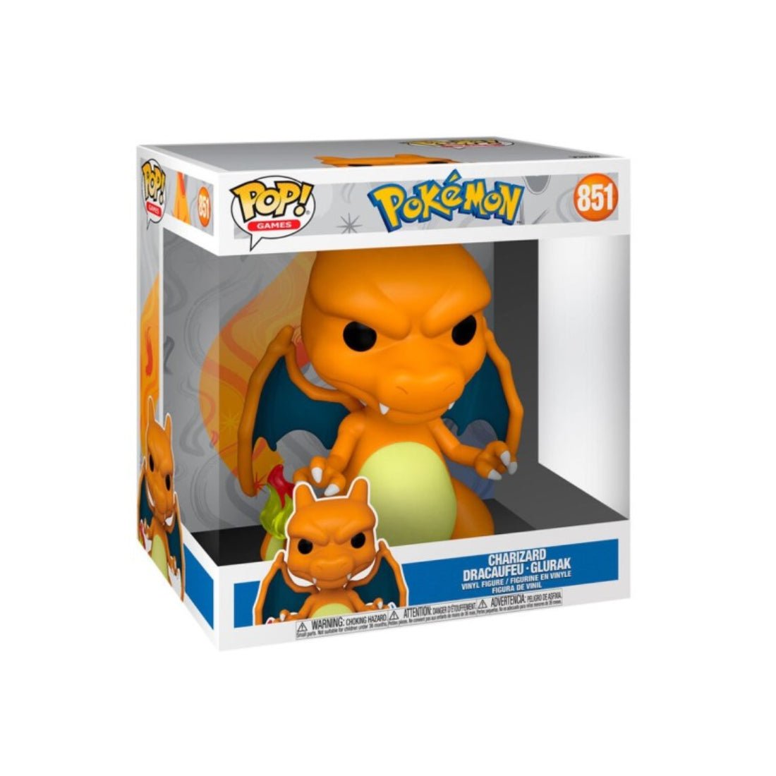 Funko Pop Jumbo! Games: Pokemon - Charizard (EMEA) #851 - دمية - Store 974 | ستور ٩٧٤