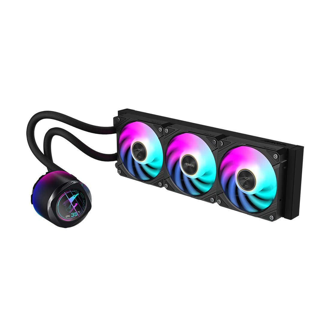 Gigabyte GP - Aorus Waterforce X II 360 ARGB AIO Liquid Cooler - Black - مبرد - Store 974 | ستور ٩٧٤