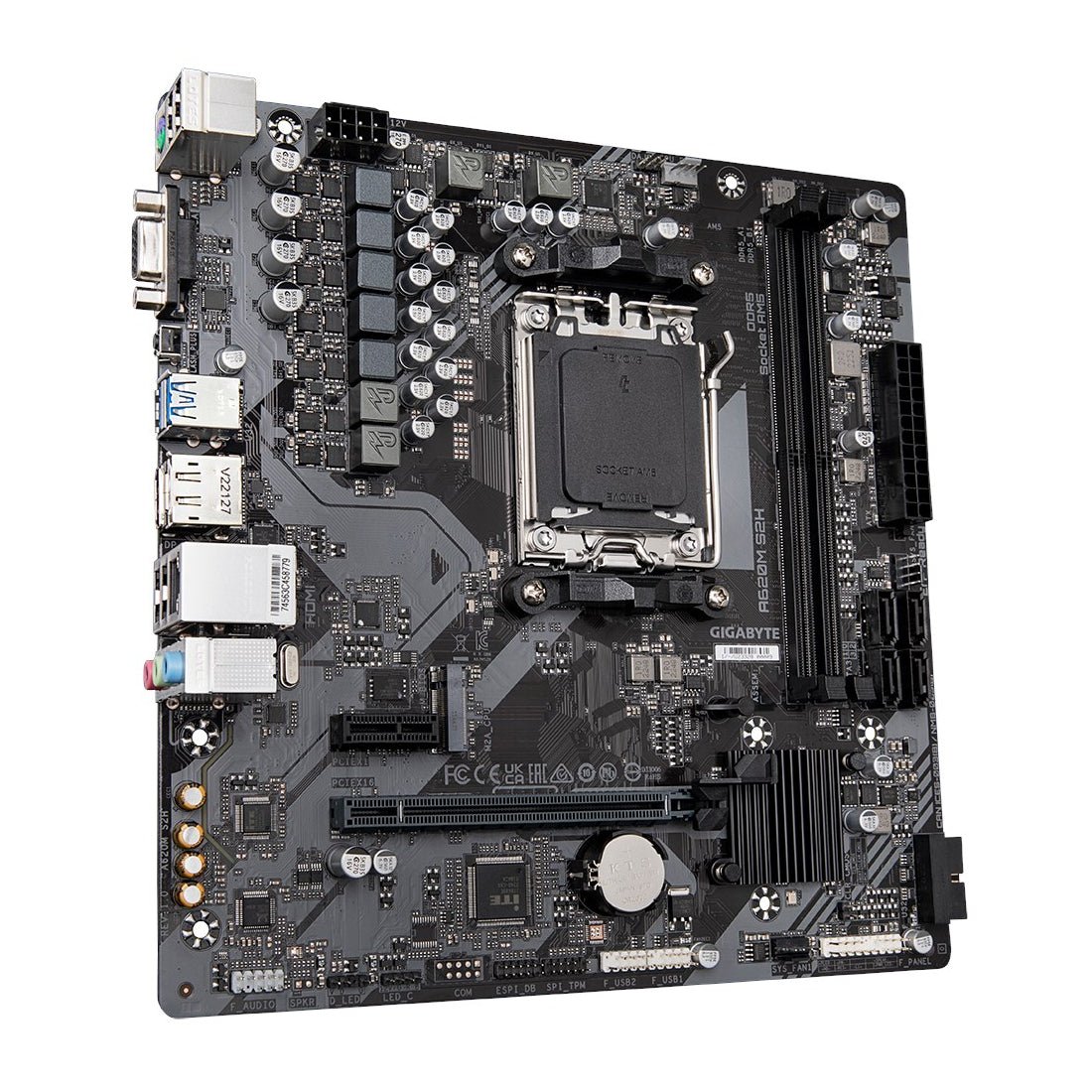 Gigabyte A620M S2H DDR5 AMD5 Micro - ATX Gaming Motherboard - اللوحة الأم - Store 974 | ستور ٩٧٤