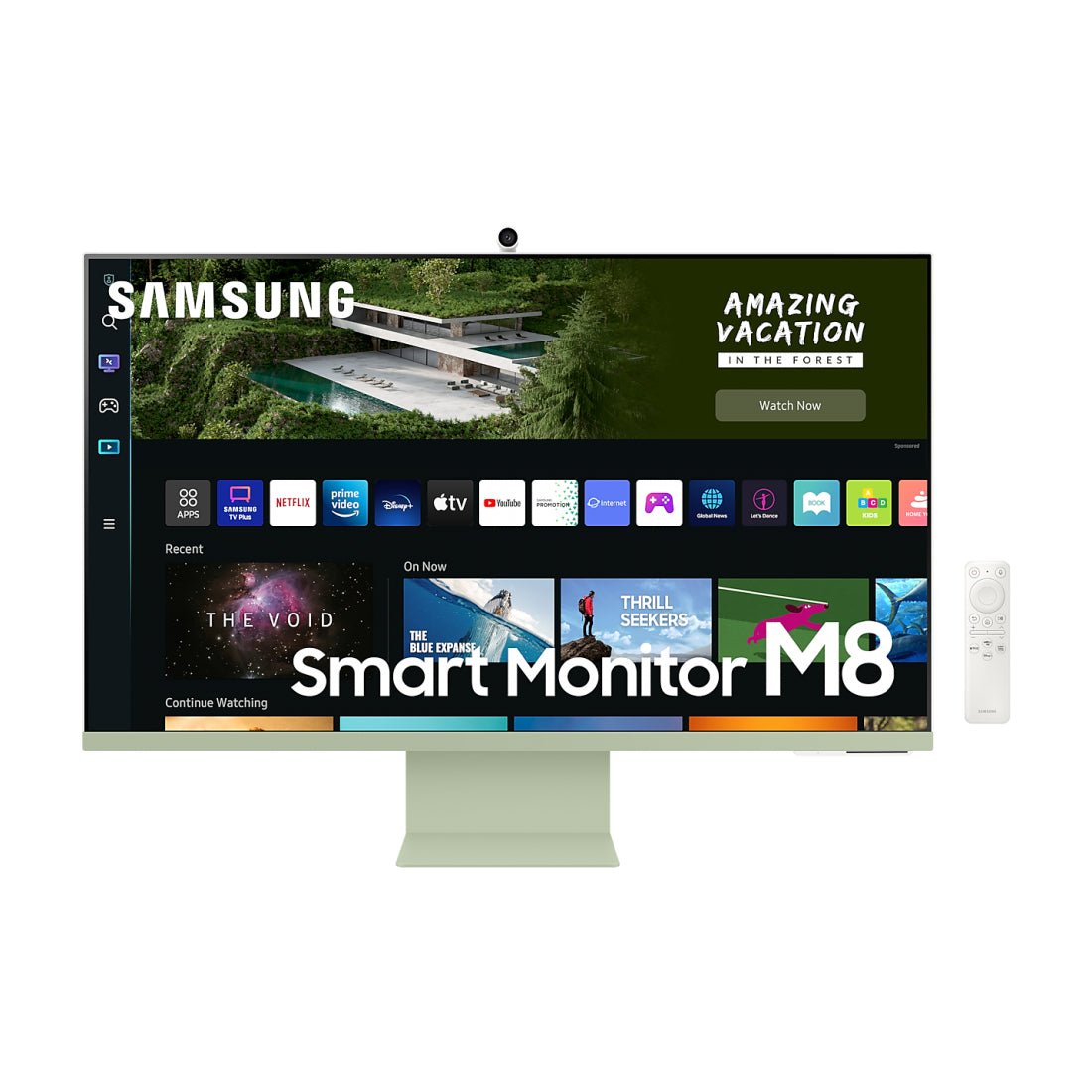 Samsung M8 32'' 60Hz UHD Flat Smart Monitor - Spring Green - شاشة - Store 974 | ستور ٩٧٤