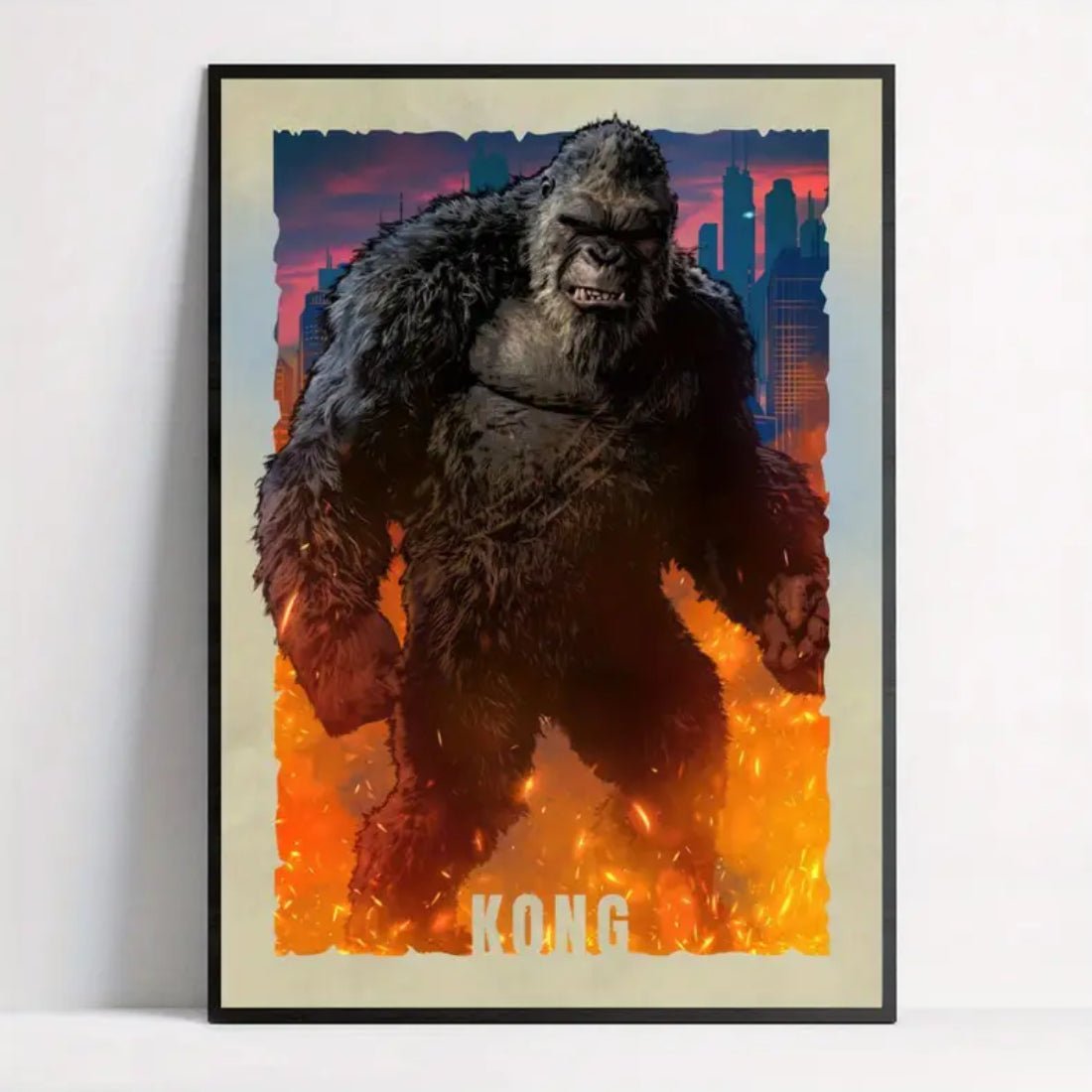 King Kong Gorilla Wall Art Poster (40x60cm) - 1 Piece - ملصق King Kong Gorilla Wall Art Poster (40x60cm) - 1 Piece - ملصق