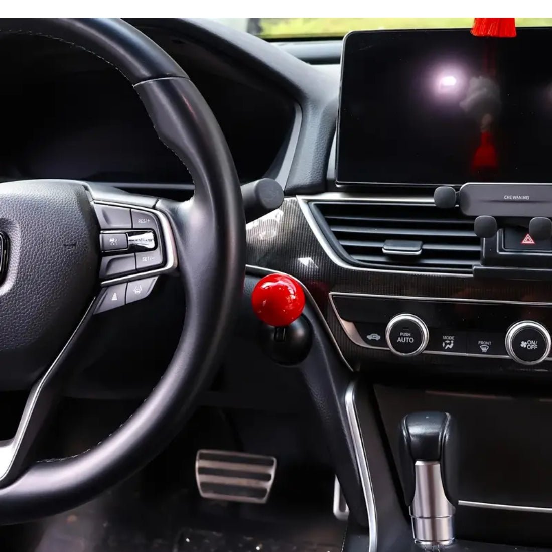 Push To Start Car Button - Red - أكسسوار السيارة - Store 974 | ستور ٩٧٤