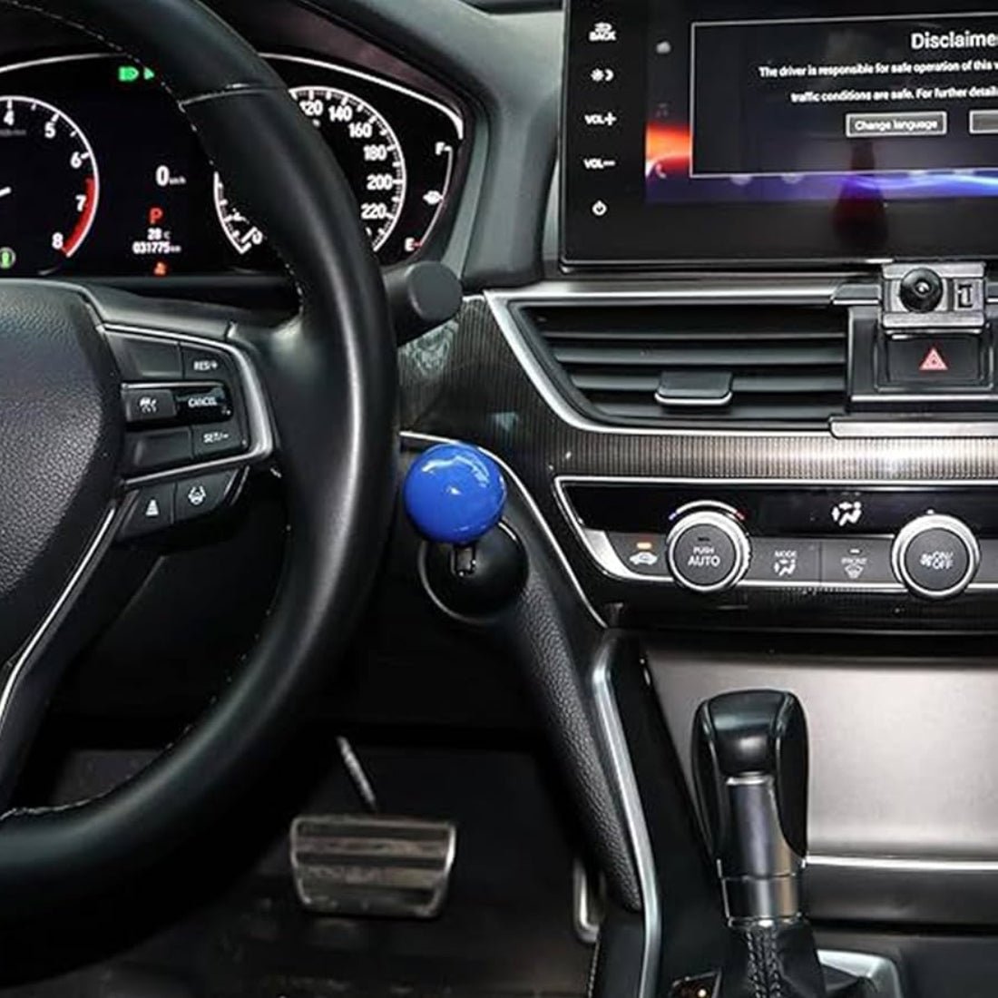 Push To Start Car Button - Blue - أكسسوار السيارة Push To Start Car Button - Blue - أكسسوار السيارة