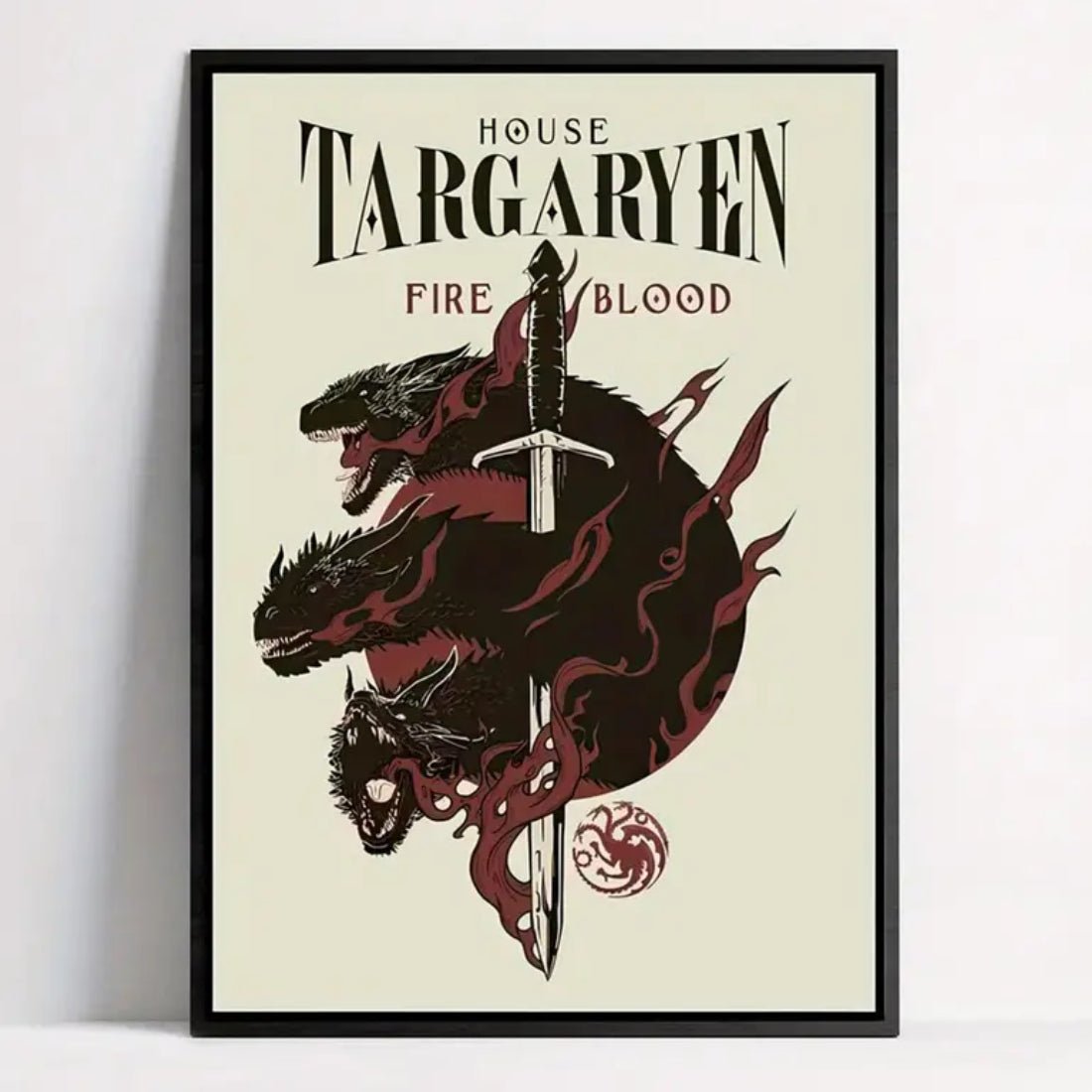 Game Of Thrones Targaryen Wall Art Poster (50x70cm) - 1 Piece - ملصق - Store 974 | ستور ٩٧٤