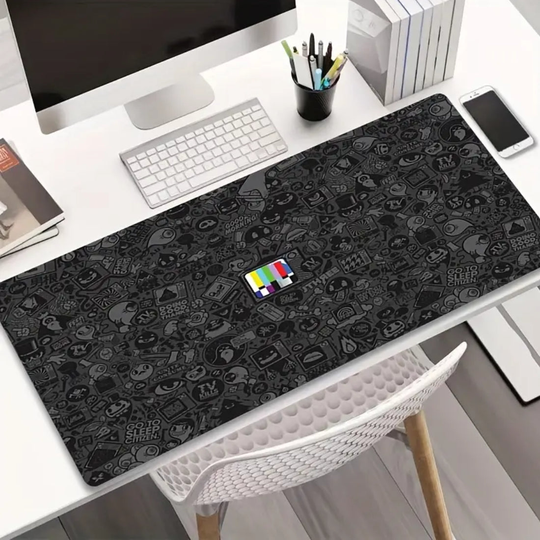 Gray Art XL Gaming Mouse Pad  - حصيرة الفأرة