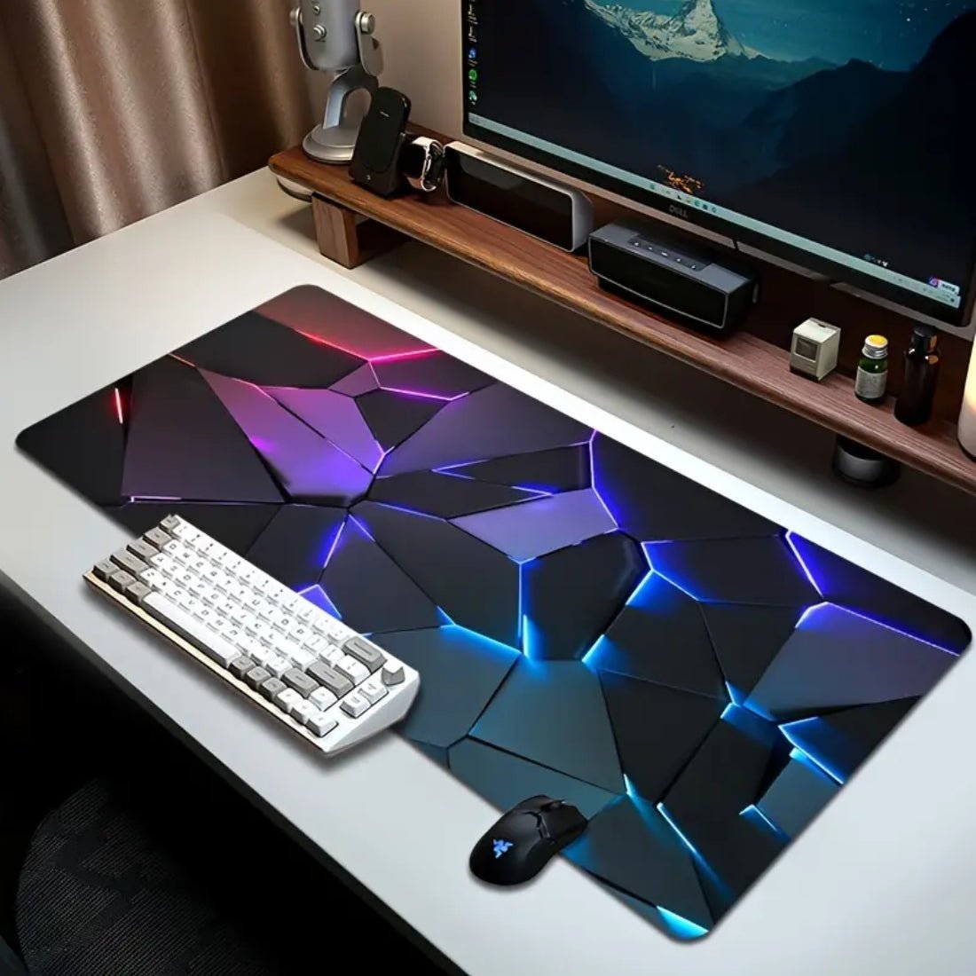 Geometric Waterproof Gaming Mouse Pad - حصيرة الفأرة - Store 974 | ستور ٩٧٤