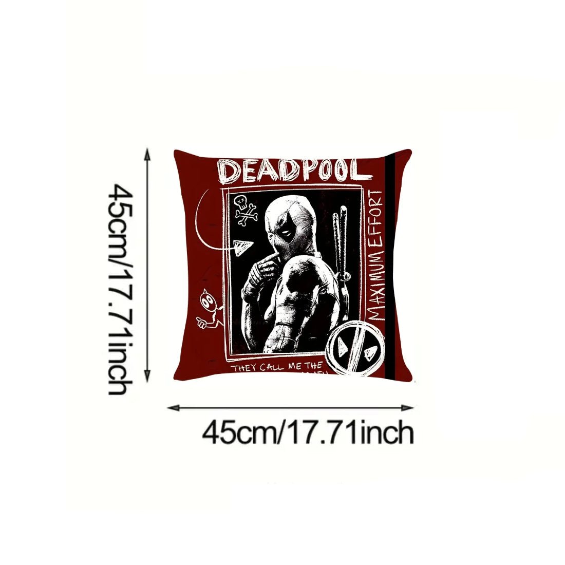 Deadpool & Wolverine #2 Design Pillow Cover (45x45cm) - غلاف وسادة - Store 974 | ستور ٩٧٤