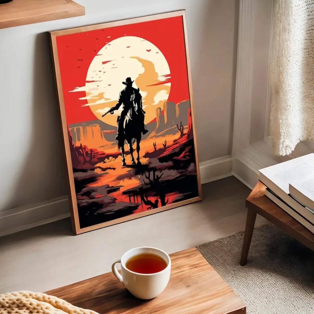 Cowboy Canvas Poster (50x1x70cm) - 1 Piece - ملصق - Store 974 | ستور ٩٧٤