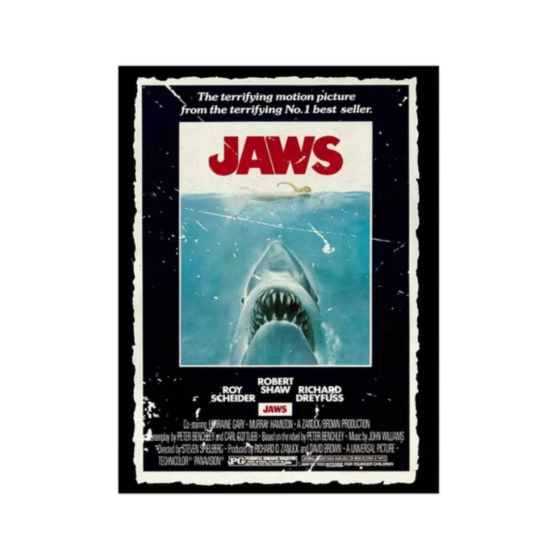 Jaws Marine Life Art Canvas HD Printing Poster (50x1x70cm) - 1 Piece - ملصق - Store 974 | ستور ٩٧٤