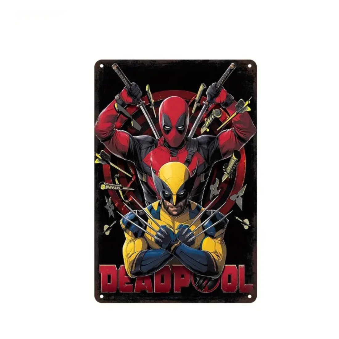 Deadpool Marvel Heroes Aluminum Wall Art Poster (30x1x20cm) - 1 Piece - ملصق - Store 974 | ستور ٩٧٤