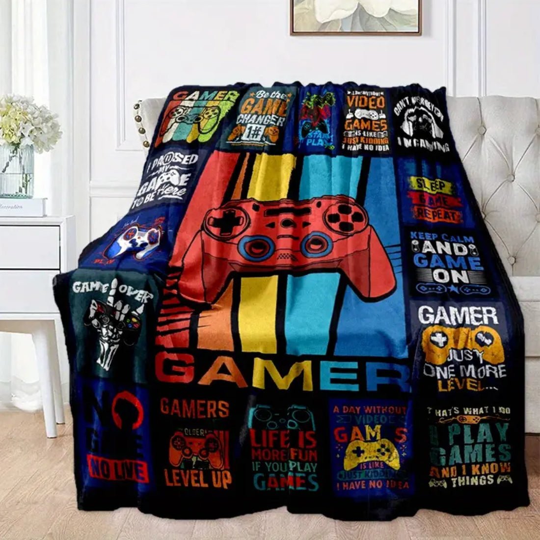 Game Flannel Blanket For All Season (150x200cm)  - 1 Piece - غطاء - Store 974 | ستور ٩٧٤