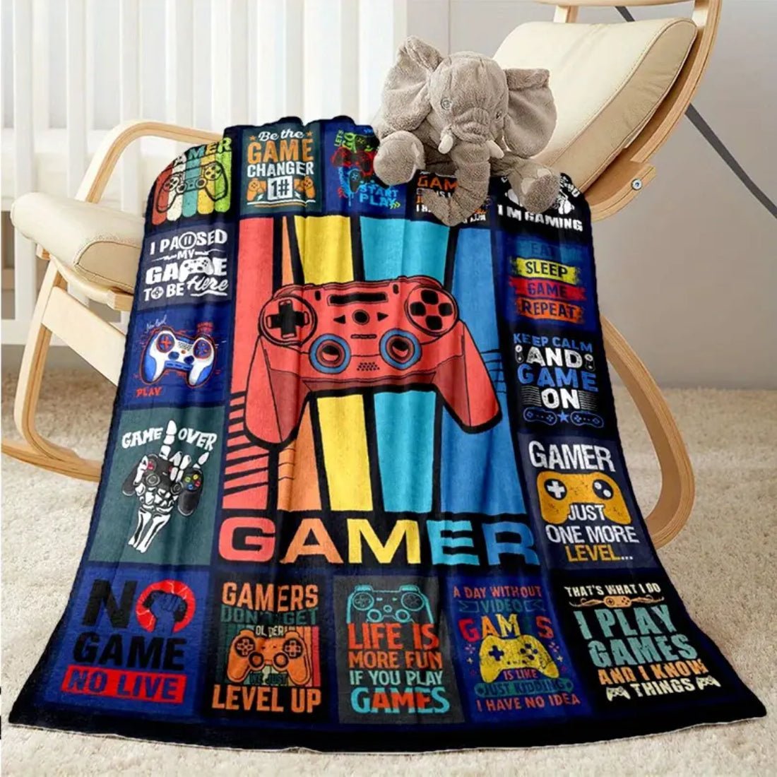 Game Flannel Blanket For All Season (150x200cm)  - 1 Piece - غطاء - Store 974 | ستور ٩٧٤