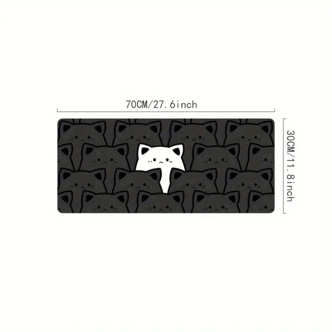 Cats Mouse Pad - Black & White - حصيرة الفأرة - Store 974 | ستور ٩٧٤