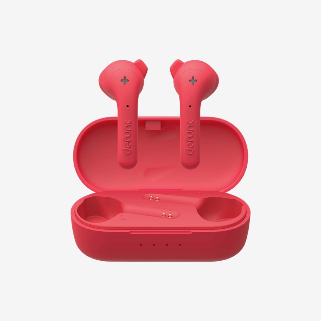 Defunc True Basic Wireless Earbuds - Red - سماعات - Store 974 | ستور ٩٧٤