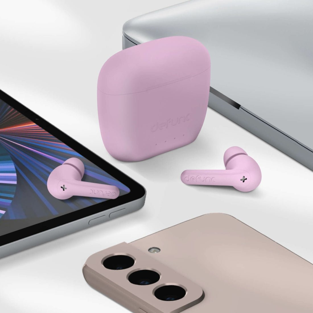 Defunc True Audio Wireless Earbuds - Pink - سماعات - Store 974 | ستور ٩٧٤