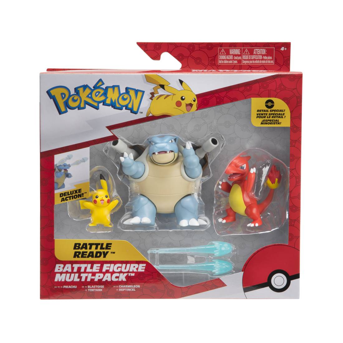 Pokemon Battle Figure Pikachu, Blastoise & Charmeleon - لعبة - Store 974 | ستور ٩٧٤