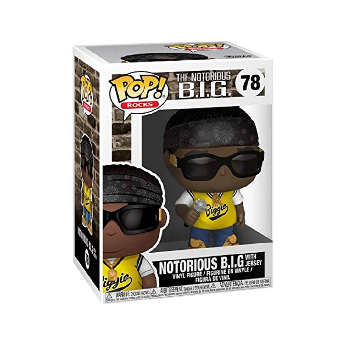 Funko Pop! Rocks: Notorious B.I.G. in jersey #78 - دمية - Store 974 | ستور ٩٧٤