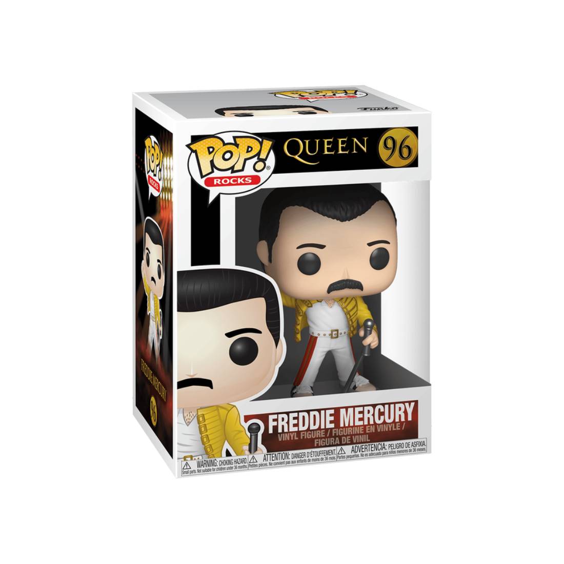 Funko Pop! Rocks: Queen - Freddy Mercury Wembley 1986 #96 - دمية - Store 974 | ستور ٩٧٤