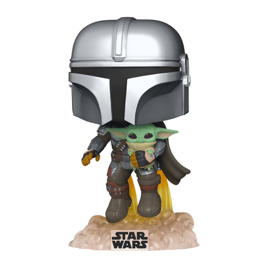 Funko Pop! Tv: The Mandalorian - Mando Flying With Jet #402 - دمية - Store 974 | ستور ٩٧٤