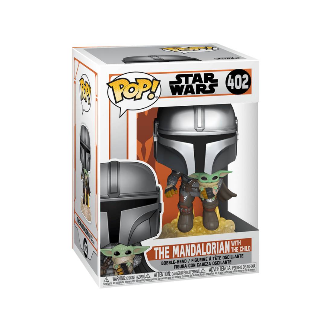 Funko Pop! Tv: The Mandalorian - Mando Flying With Jet #402 - دمية - Store 974 | ستور ٩٧٤