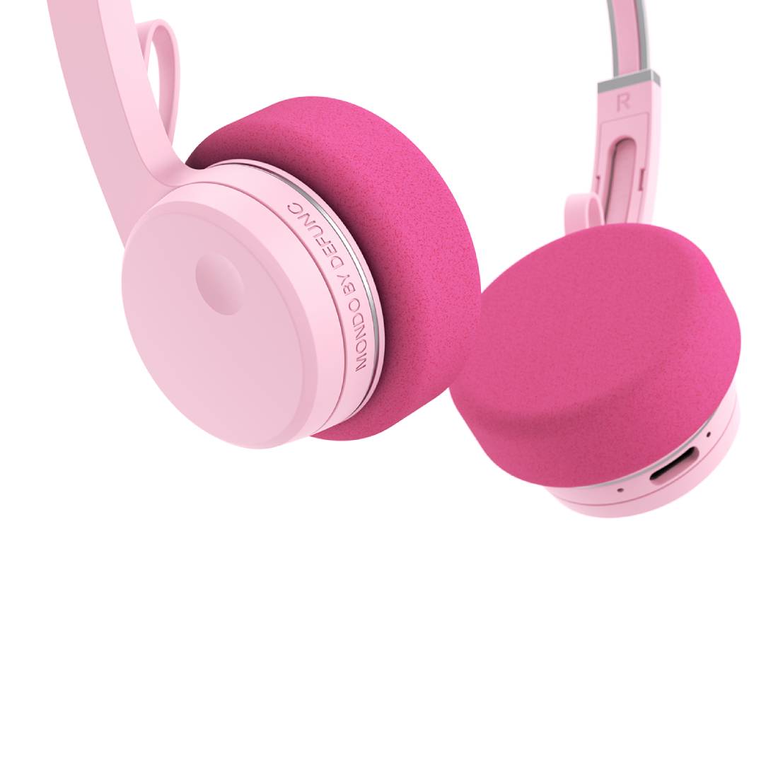 Mondo On - Ear Wireless Headphones - Pink - سماعات - Store 974 | ستور ٩٧٤