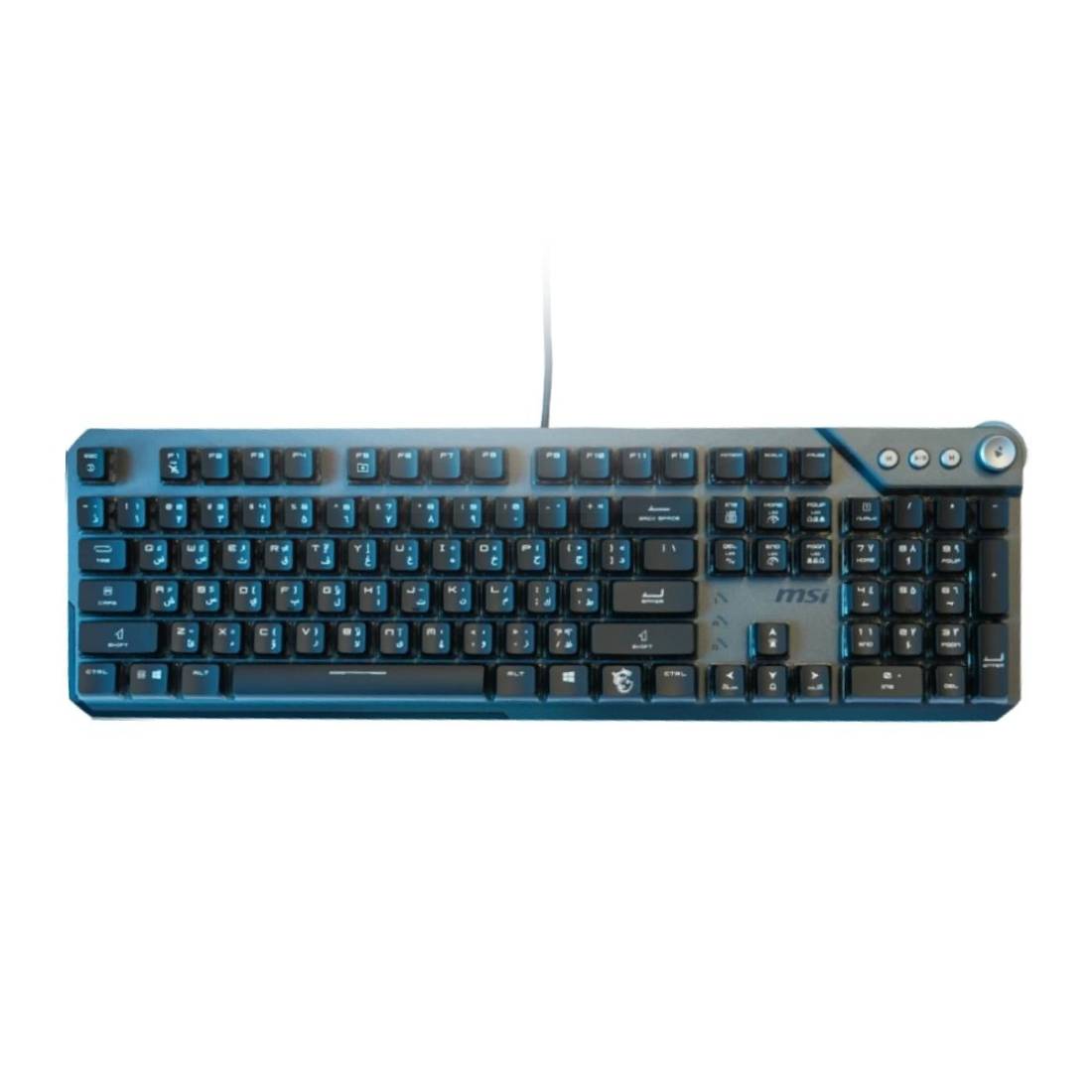 MSI Vigor GK71 Sonic Wired Mechanical Arabic Layout Gaming Keyboard - Red Switch - لوحة مفاتيح MSI Vigor GK71 Sonic Wired Mechanical Arabic Layout Gaming Keyboard - Red Switch - لوحة مفاتيح