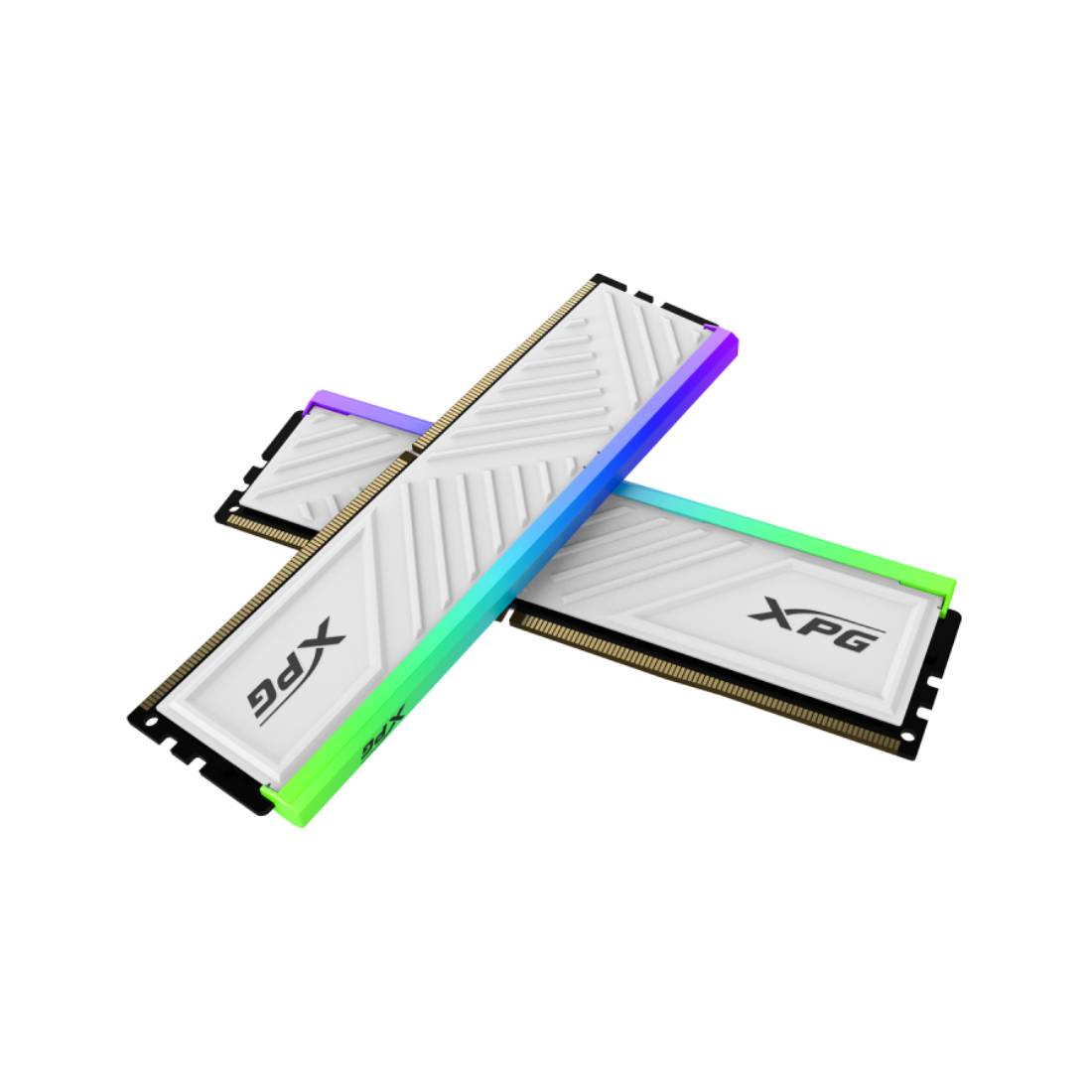 Adata XPG D35G 32GB (16GBx2) DDR4 3600Mhz RGB RAM - White - الذاكرة العشوائية - Store 974 | ستور ٩٧٤