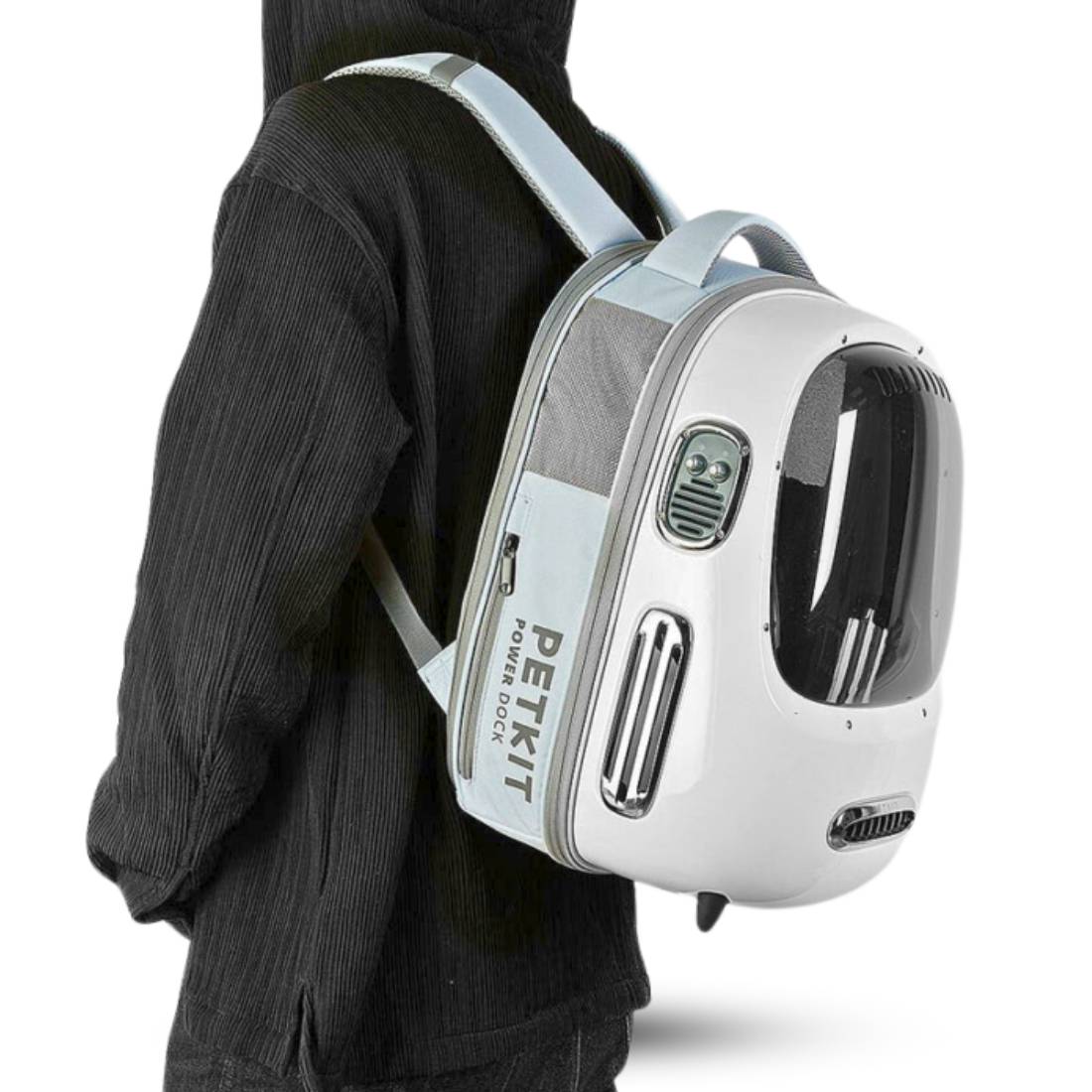 Petkit Breezy 2 Smart Cat Backpack - White - حقيبة حيوانات أليفة Petkit Breezy 2 Smart Cat Backpack - White - حقيبة حيوانات أليفة