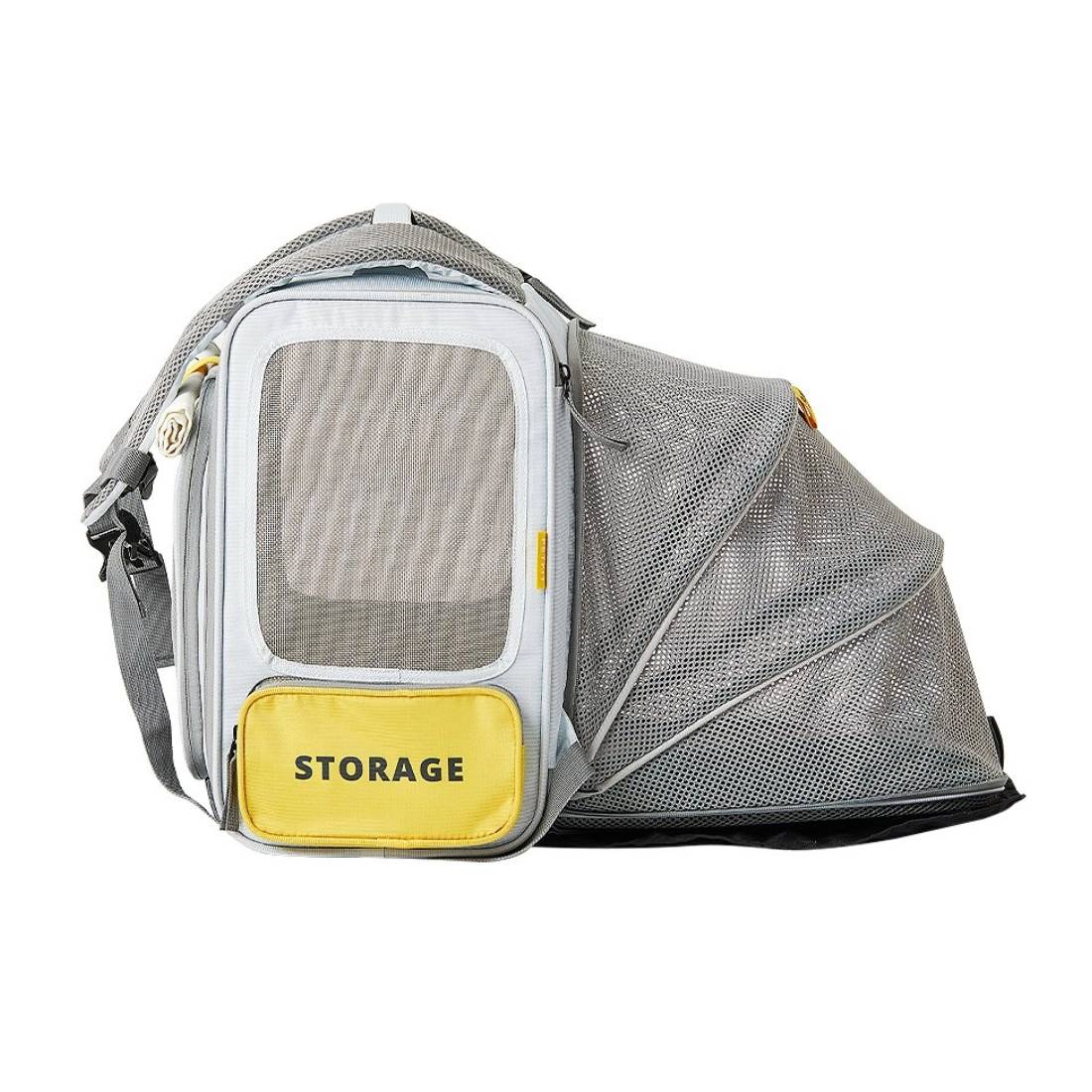 Petkit Breezy XZone Pet Carrier Smart Cat Backpack - Grey - حقيبة حيوانات أليفة - Store 974 | ستور ٩٧٤