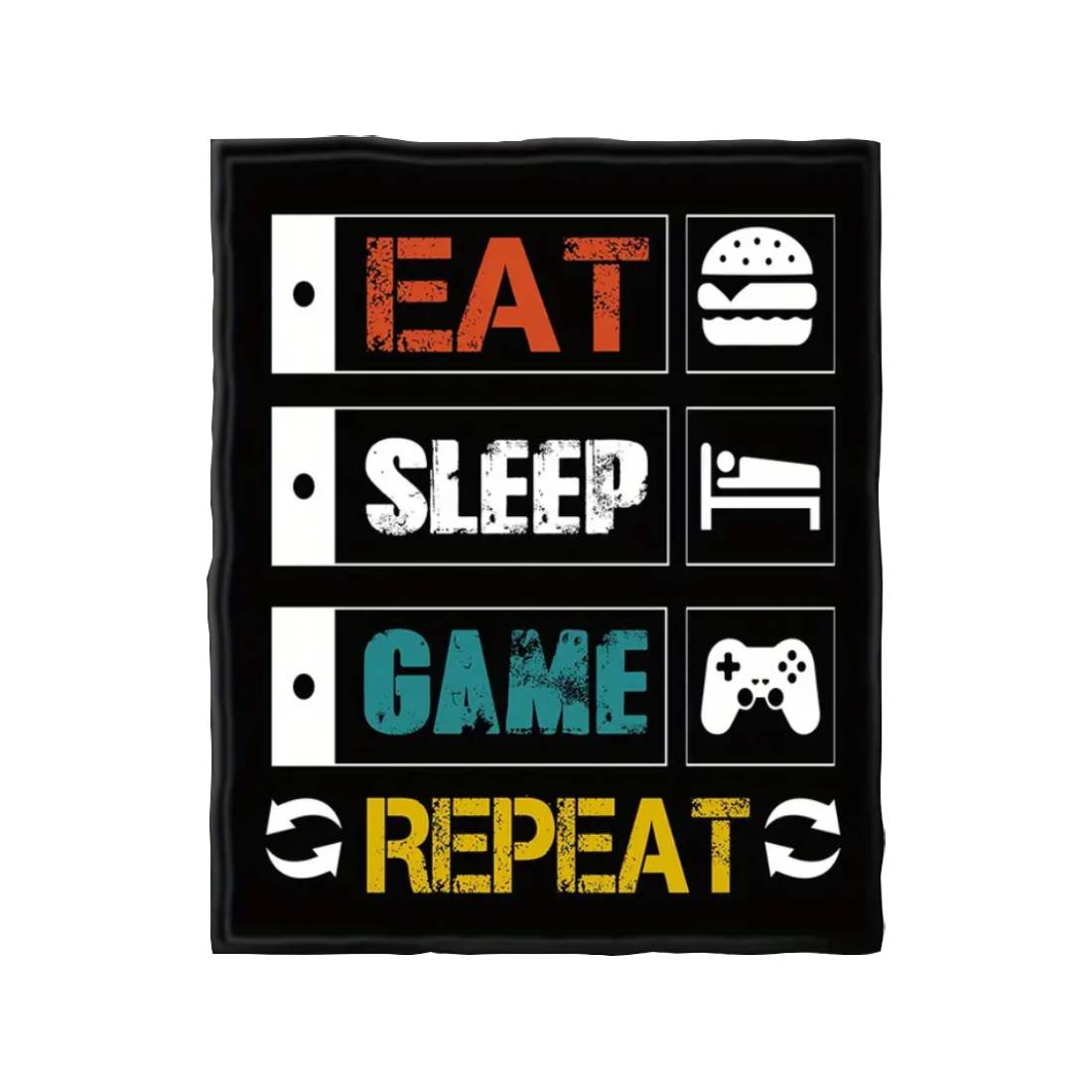 Warm and Cozy Flannel Gaming Throw Blanket (150x200cm) - 1 Piece - غطاء Warm and Cozy Flannel Gaming Throw Blanket (150x200cm) - 1 Piece - غطاء