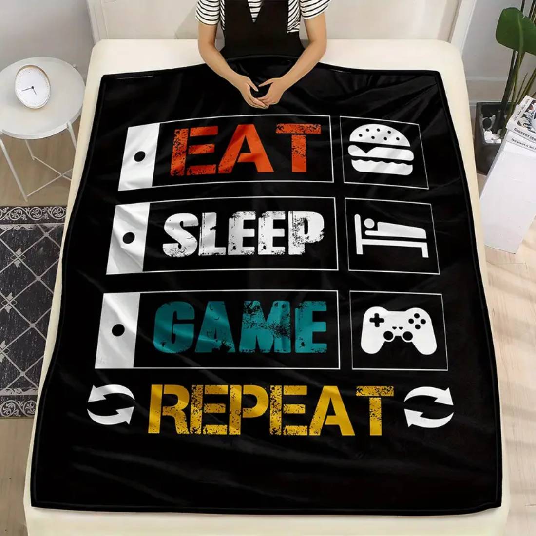 Warm and Cozy Flannel Gaming Throw Blanket (150x200cm)  - 1 Piece - غطاء - Store 974 | ستور ٩٧٤