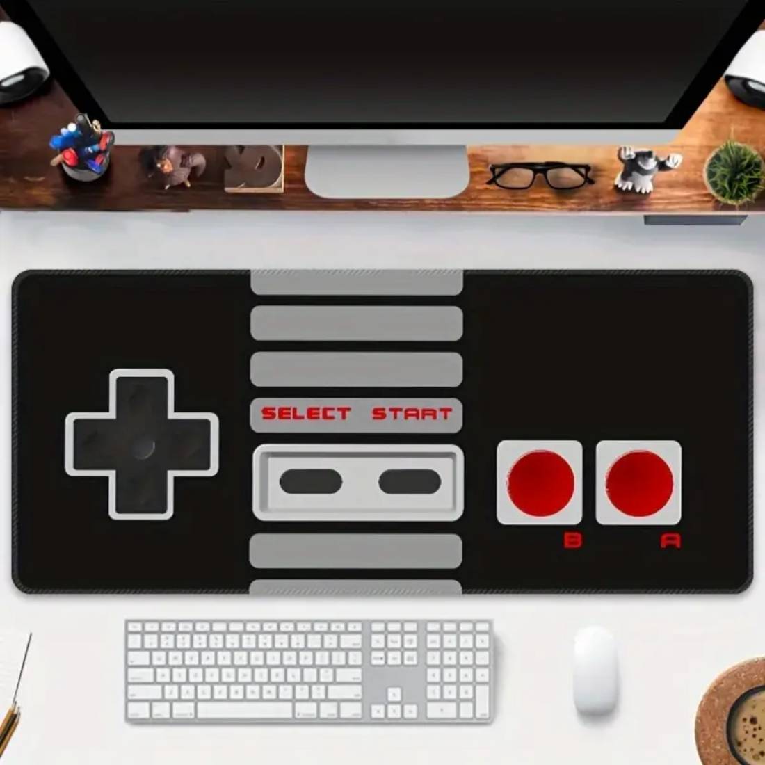 Retro Game Controller Design Gaming Mouse Pad - حصيرة الفأرة - Store 974 | ستور ٩٧٤