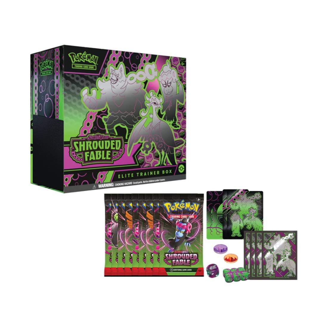 Pokémon TCG : Scarlet & Violet (SV6.5) Shrouded Fable Elite Trainer Box - بطاقة بوكيمون - Store 974 | ستور ٩٧٤