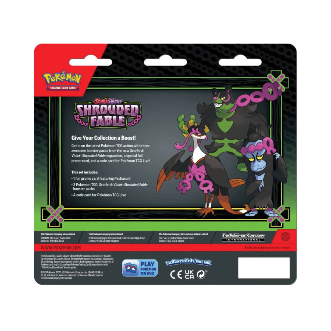 Pokémon TCG : Scarlet & Violet (SV6.5) Shrouded Fable 3 Booster Blister - بطاقة بوكيمون - Store 974 | ستور ٩٧٤