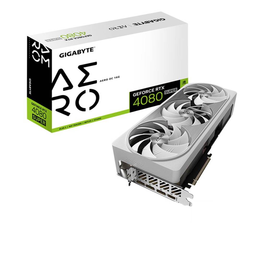 Gigabyte GeForce RTX 4080 SUPER AERO OC Graphics Card - White Edition - كرت شاشة - Store 974 | ستور ٩٧٤