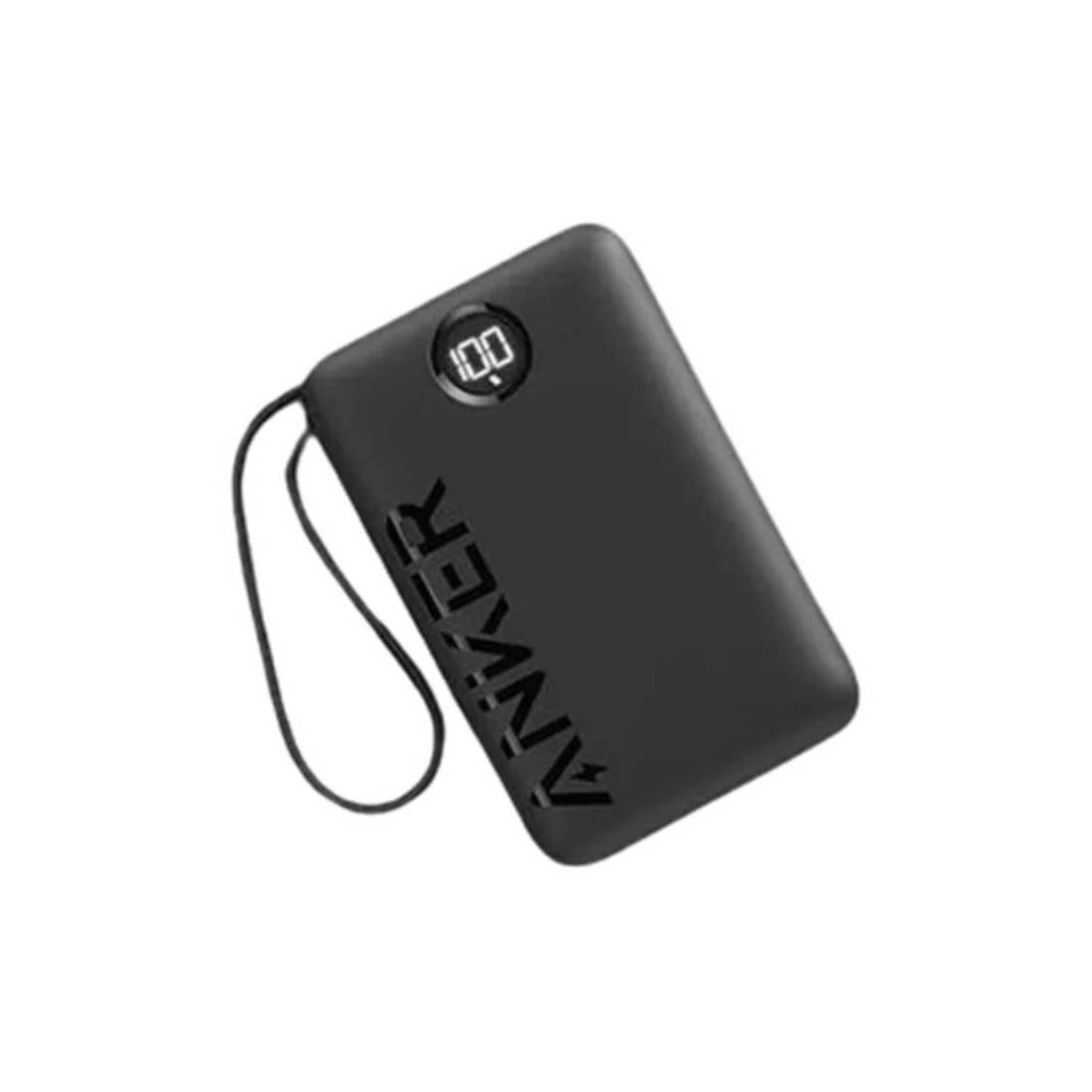 Anker Power Bank 20,000 mAh 22.5W Built - In Cable Type - C Power Bank - Black - مزود الطاقة - Store 974 | ستور ٩٧٤