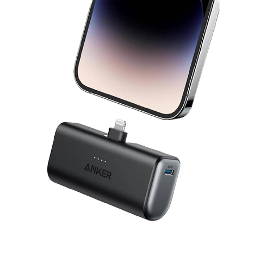 Anker Nano Powerbank 5000mAh 12W Built In Lightning Connector - Black - مزود الطاقة - Store 974 | ستور ٩٧٤