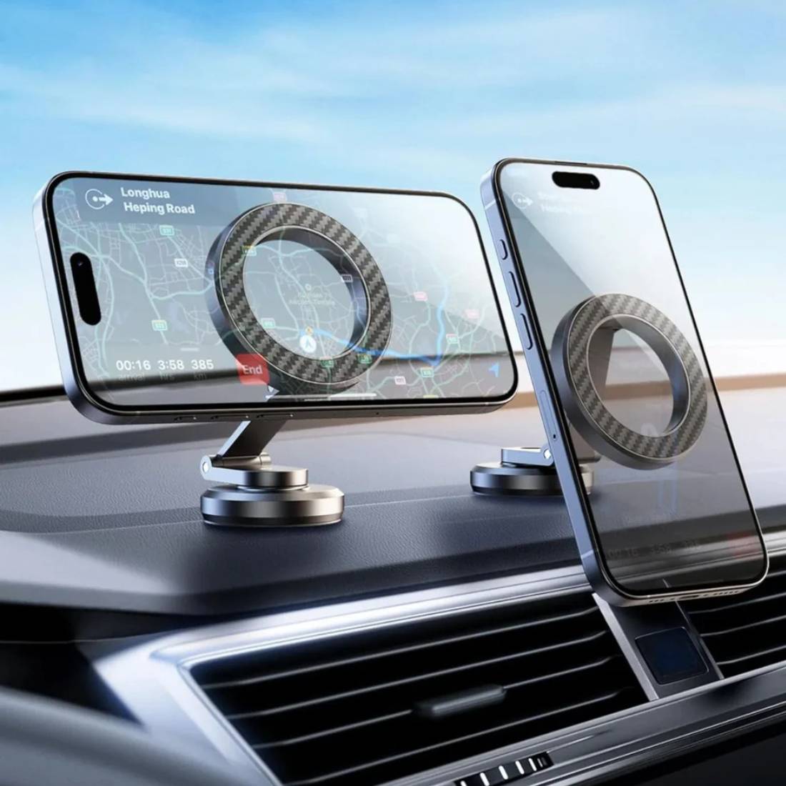 Anker Car Phone Holder Magnetic Bracket - Silver - أكسسوار هاتف - Store 974 | ستور ٩٧٤