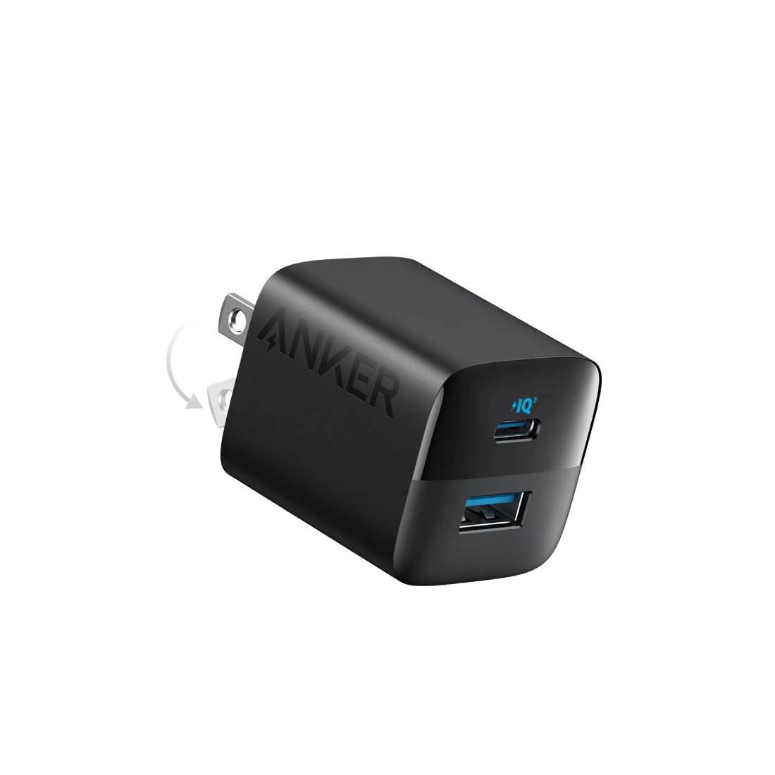 Anker 323 Charger 33W 2 Port Charger - Black - شاحن - Store 974 | ستور ٩٧٤