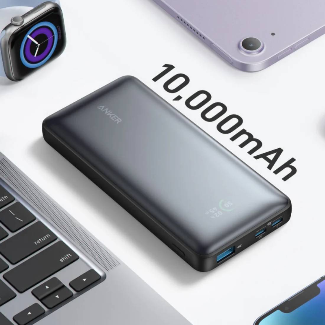 Anker PowerCore 533 10,000mAh 25W Power Bank - Black - مزود الطاقة - Store 974 | ستور ٩٧٤