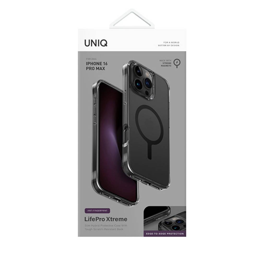 Uniq Lifepro Xtreme Iphone 16 Pro Max Cover Mobile Case With Magsafe - Frost Smoke - أكسسوار - Store 974 | ستور ٩٧٤